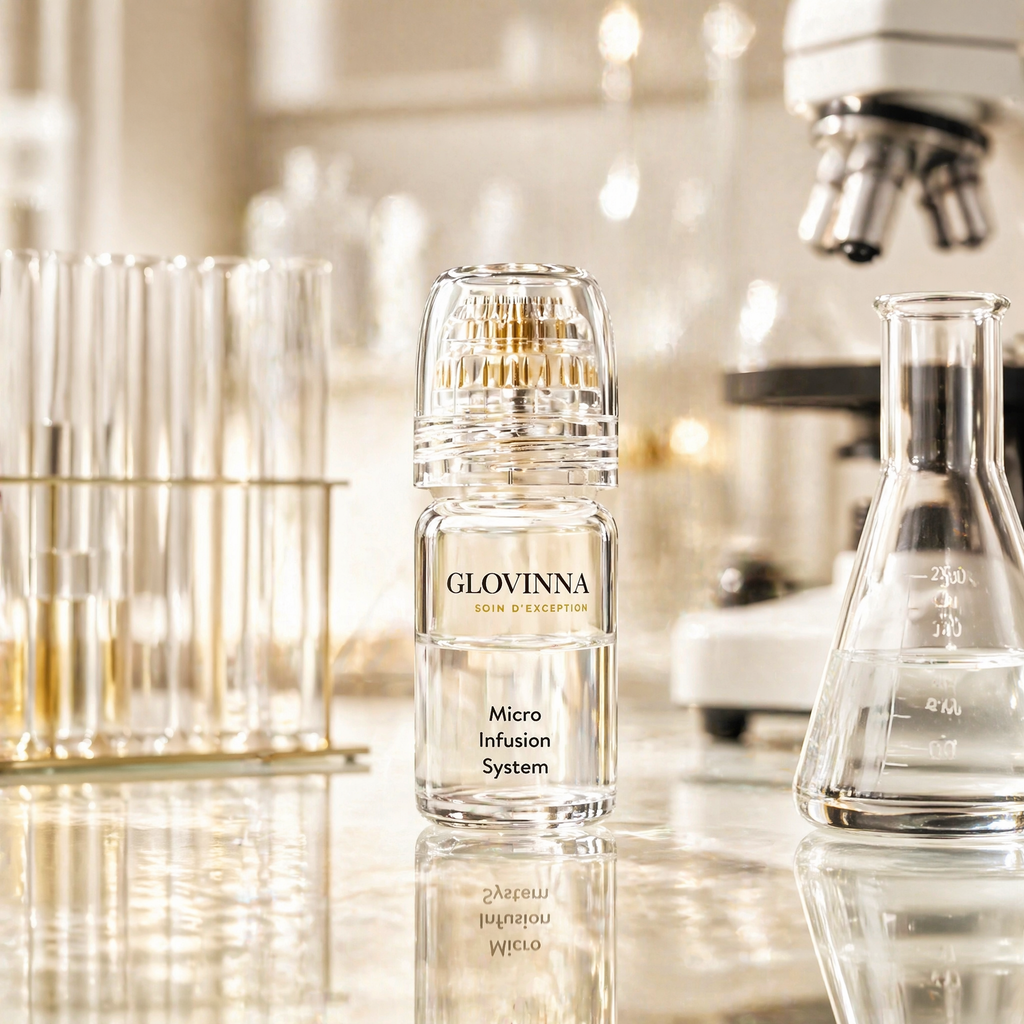 Sérum collagène Glovinna en laboratoire